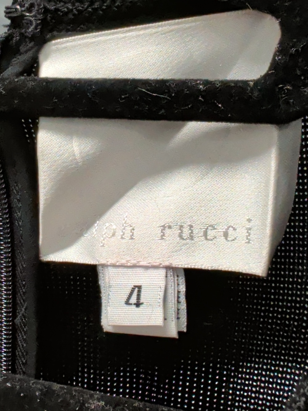 Ralph Rucci Black and White Colorblock Mini Dress - Picture 2 of 7